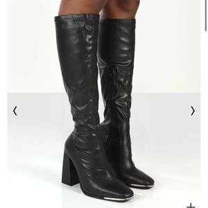 Knee high leather boots